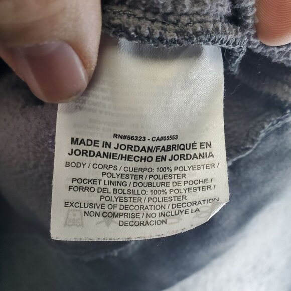 Nike Shirt Mens Large Gray Hoodie Dri-Fit Pullover Fleece Lined Athletic Wear - Picture 3 of 9